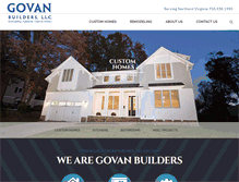 Tablet Screenshot of govanbuilders.com